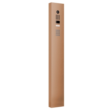 Intercomsysteem met standaard en Keypad module Smart Doorbird D1101KV  in Bronzen uitstraling