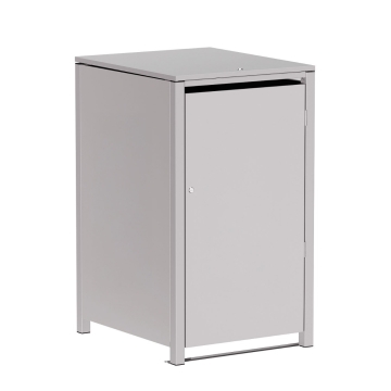 Vuilnisbak doos Helmut voor 1 -  120L in Lichtgrijs metallic