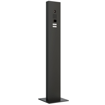 Intercomsysteem met standaard inclusief bodemplaat Smart for Two Doorbird D1102V  in grafiet zwart