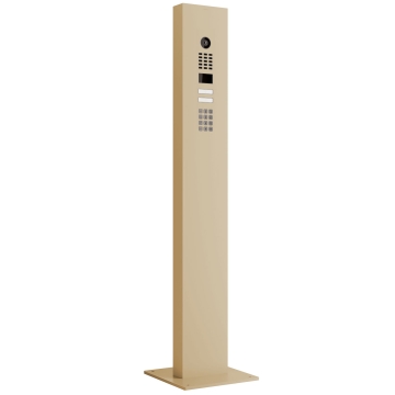 Intercomsysteem met standaard + bodemplaat en Keypad Smart for Two Doorbird D1102KV  in beige