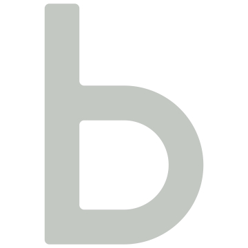 Zelf -adhesief brief "b" - 40 mm in Lichtgrijs