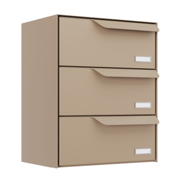 Brievenbus unit Amsterdam for Three in beige