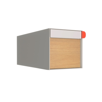 Brievenbus model Americano Wit met HPL-front | Muur