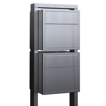 Brievenbus unit Soprano for Two in RVS