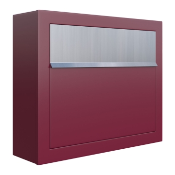 Brievenbus Elegance Rood met RVS inwerpklep