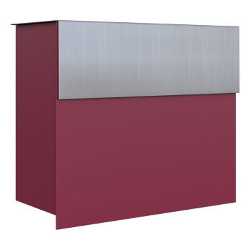 Brievenbus Molto Rood met RVS inwerpklep