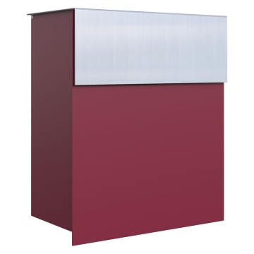 Brievenbus Alto Rood met RVS inwerpklep