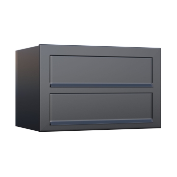 Postkastsysteem Cube voor twee Antraciet
