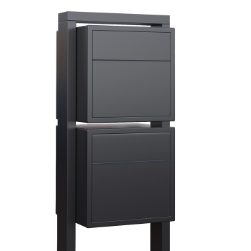 Brievenbus unit Soprano for Two in Antraciet