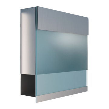 Brievenbus Manhattan Special Blue in RVS 