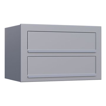 Brievenbus unit Cube for Two in Grijs metallic