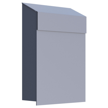 Brievenbus Baby Box in Grijs metallic