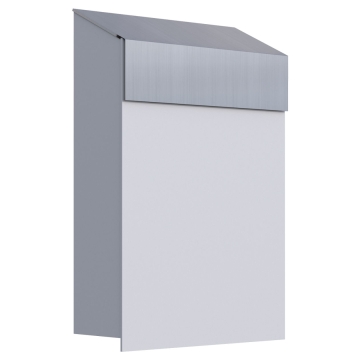 Brievenbus Baby Box Wit met RVS inwerpklep