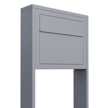 Vrijstaande brievenbus Elegance in Grijs Metallic