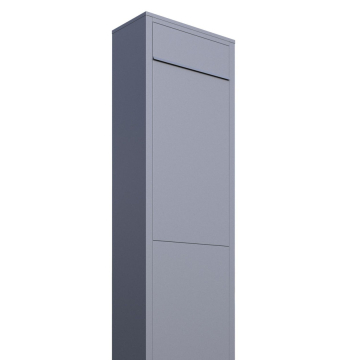 Vrijstaande brievenbus Big Box in Grijs Metallic