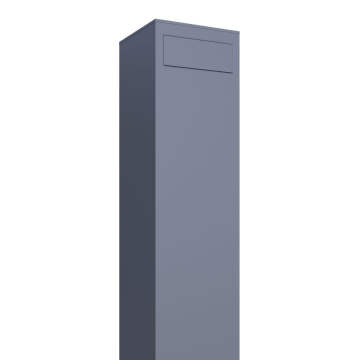Vrijstaande brievenbus Monolith in Grijs Metallic