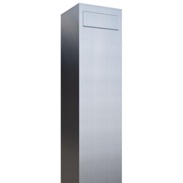 Vrijstaande brievenbus Monolith in RVS
