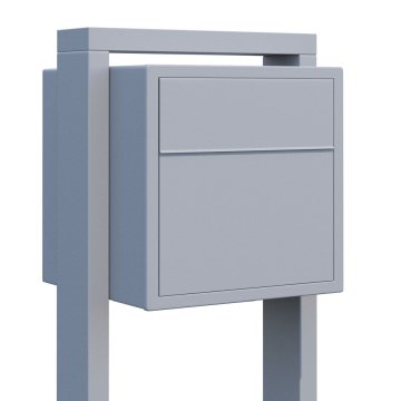 Vrijstaande brievenbus Soprano in Grijs Metallic