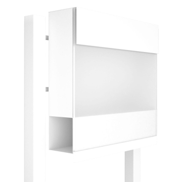 Vrijstaande brievenbus Manhattan Special White in Wit