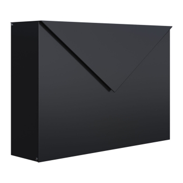 Brievenbus Letter Zwart