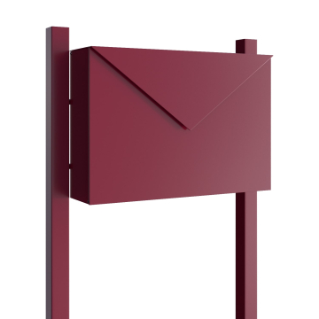 Vrijstaande brievenbus Letter in Rood