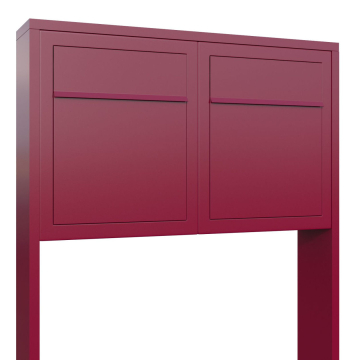 Brievenbus unit Base for Two in Rood