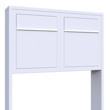 Brievenbus unit Base for Two in Wit