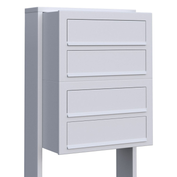 Brievenbus unit Cube for Four in Wit