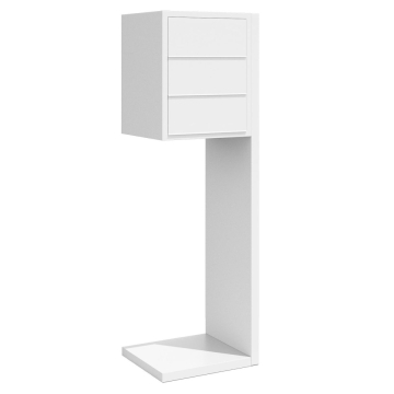 Postkastsyteem Hermes voor drie Wit