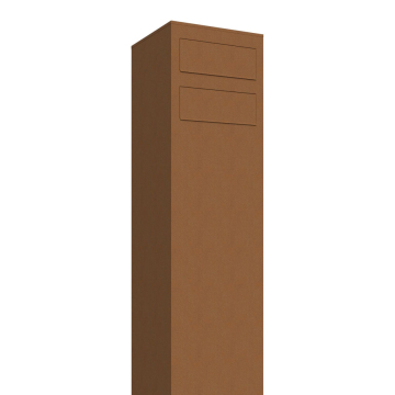 Brievenbus unit Monolith for Two in Okerbruin