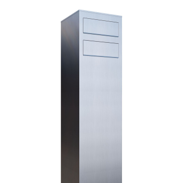 Brievenbus unit Monolith for Two in RVS