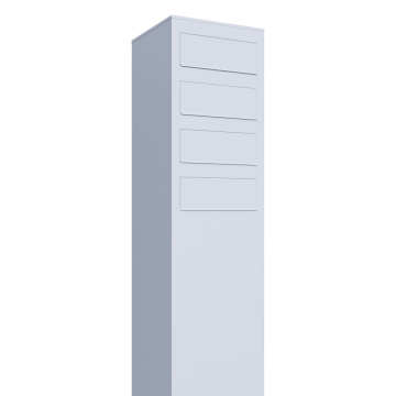 Brievenbus unit Monolith for Four in Wit