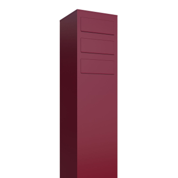Brievenbus unit Monolith for Three in Rood