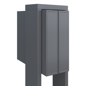 Brievenbus unit Flag for Two in Grijs Metallic