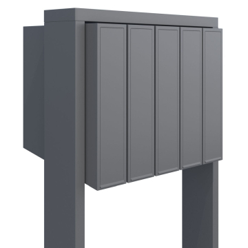 Brievenbus unit Flag for Five in Grijs Metallic