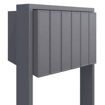 Brievenbus unit Flag for Six in Grijs Metallic