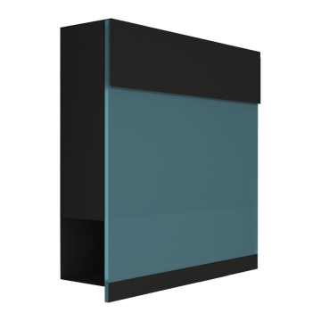 Brievenbus Manhattan Special Blue in Zwart 