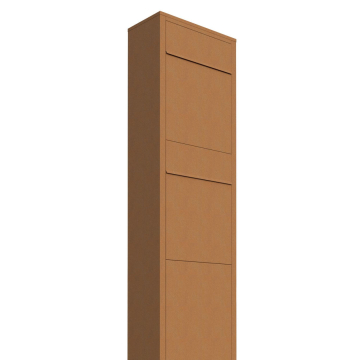Brievenbus unit Big Box for Two in Okerbruin