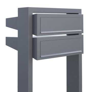 Brievenbus unit Stairs for Two in Grijs Metallic