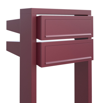 Brievenbus unit Stairs for Two in Rood