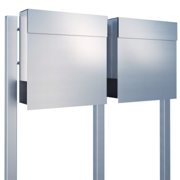 Brievenbus unit Manhattan for Two in RVS