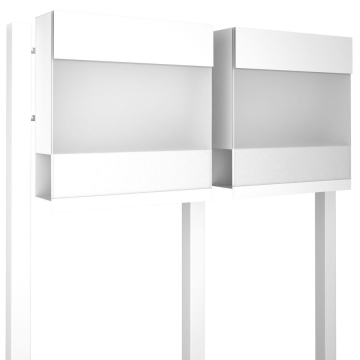 Brievenbus unit Manhattan Special White for Two in Wit