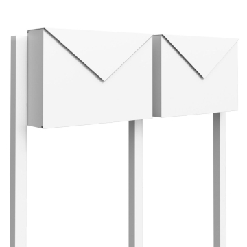 Brievenbus unit Letter for Two in Wit