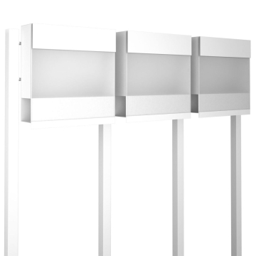 Brievenbus unit Manhattan Special White for Three in Wit