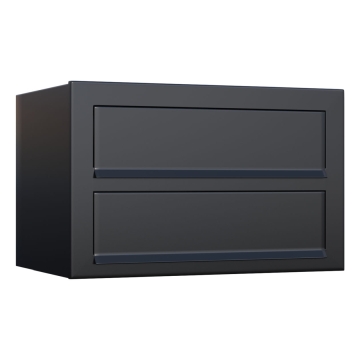 Postkastsysteem Cube voor twee Zwart