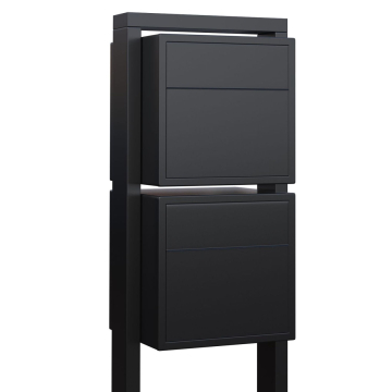Brievenbus unit Soprano for Two in Zwart