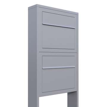 Brievenbus unit Elegance for Two in Grijs Metallic