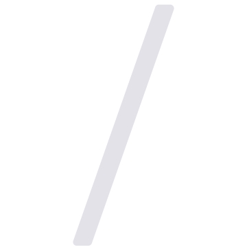 huisnummer Slash ''/'' - 152mm Wit