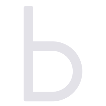 Brief modern '' b '' - 245 mm in wit