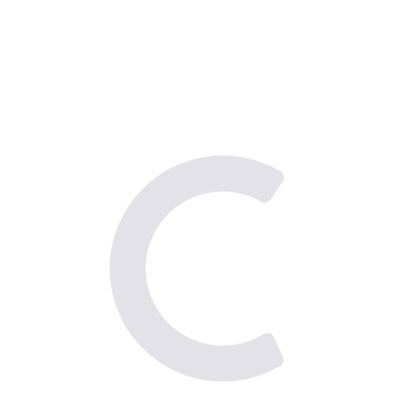 Modern huisnummer  "c" - 200 mm in wit